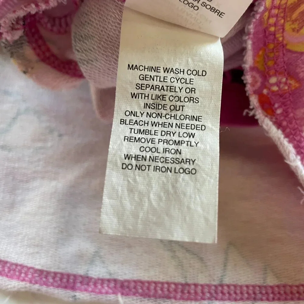 The Children's Place Girls Skirt Skort Size 6X/7 Ruffle Butterflies Flowers Pink